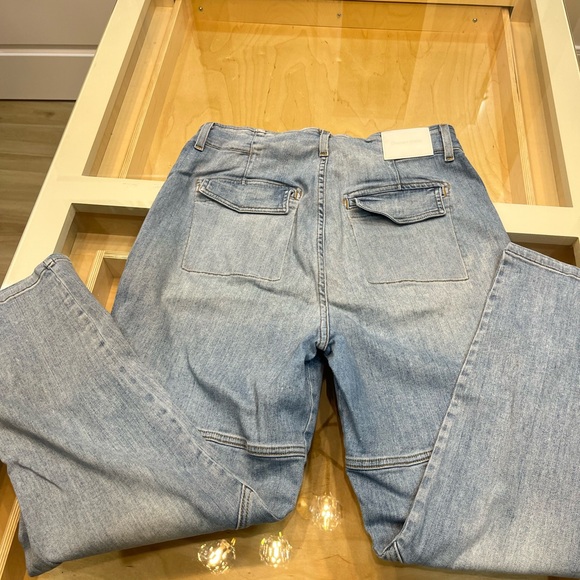 Jonathan Simkhai Denim Cargo Straight Jeans - Picture 2 of 6